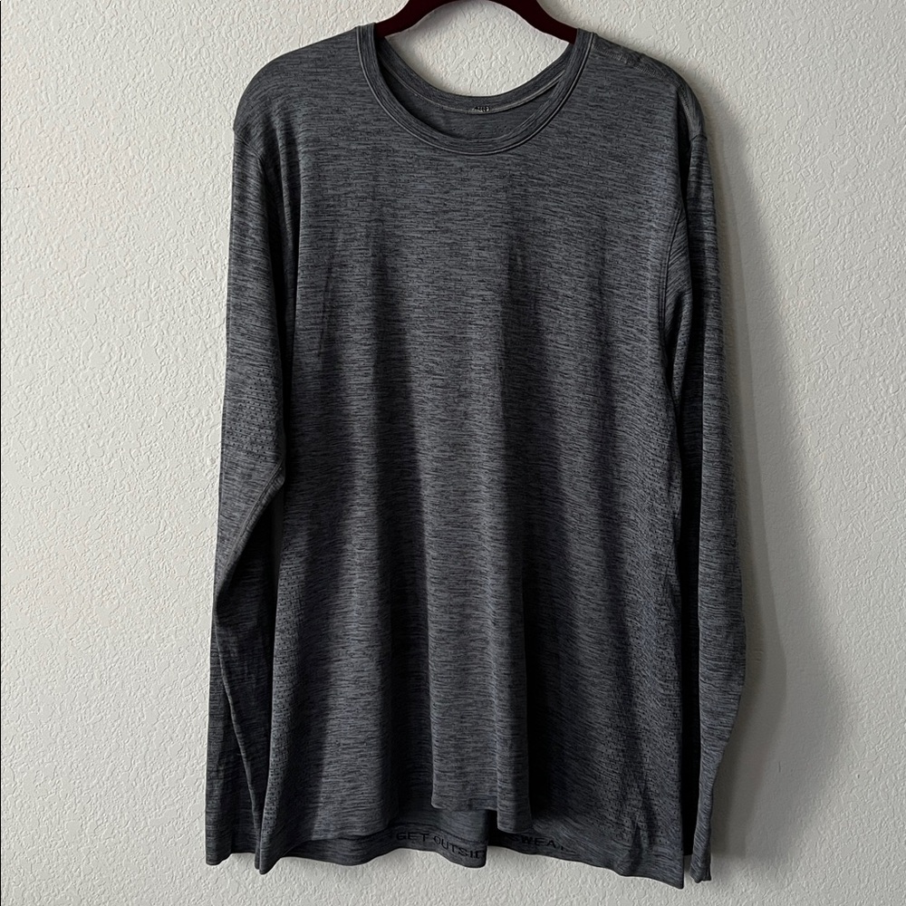 Lululemon Metal Vent Tech Surge Long Sleeve Black / Anchor